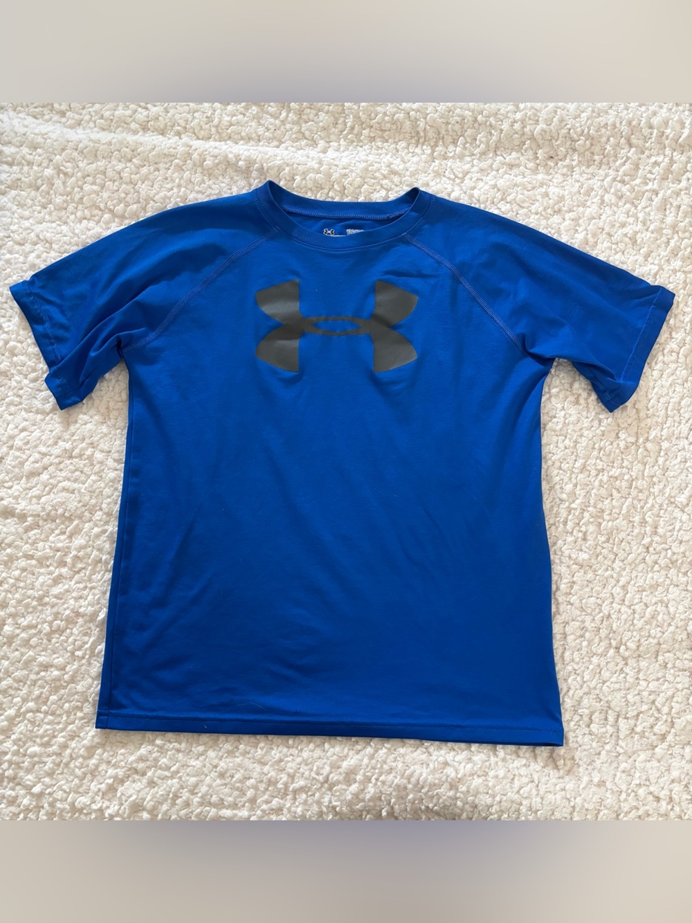 Under Armour Boys Blue HeatGear T-Shirt YLG (Youth Large) Athletic Tee